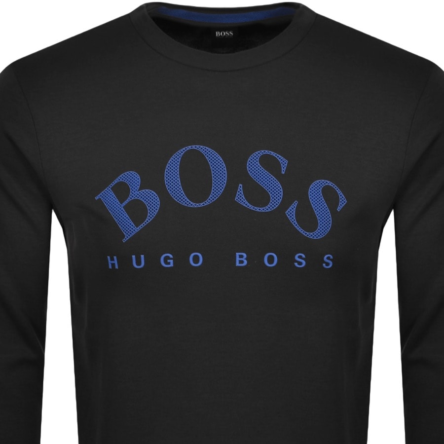 Alternative Image for ProductBOSS Salbo Crew Neck Sweatshirt Black2